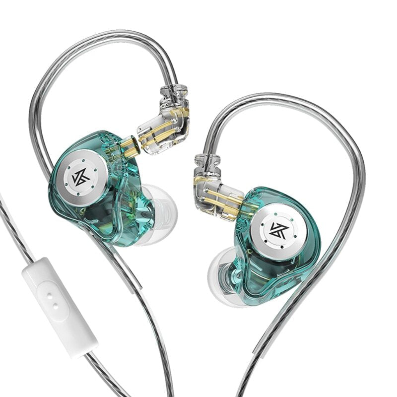 Dual Magnetic Circuit Dynamic Drive 10mm Earphone Hi-Fi Bass Earbud Sport Noise Cancelling Headset for KZ EDXPRO ZST ES4