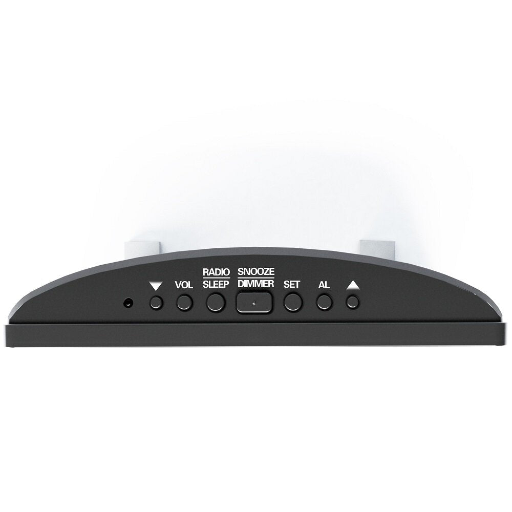 New LED Radio Alarm Clock Creative Snooze Electronic Clock USB Charging Digital Desk Clock