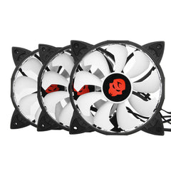 3PCS 120mm RGB Adjustable LED Cooling Fan with Controller Remote For PC Cooling