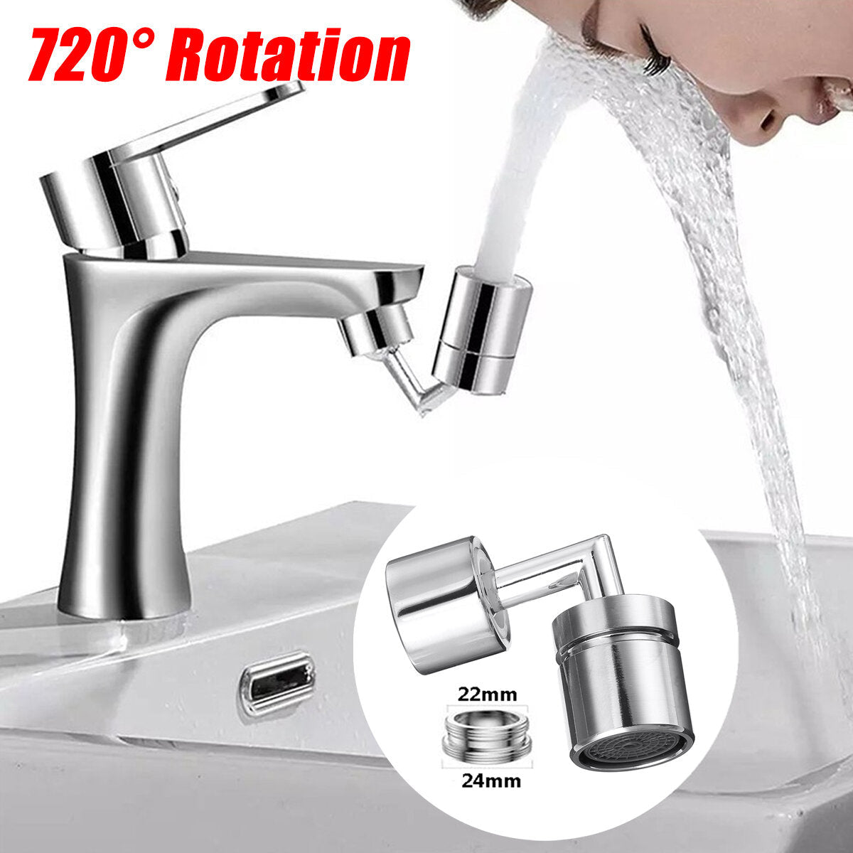 Kitchen Faucet Aerator Sink Movable Tap Head Rotatable Filter Nozzle Movable Tap Kitchen Faucet Head