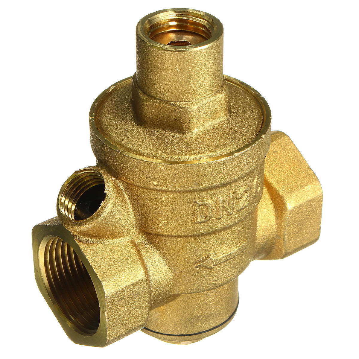 Adjustable Water Heater Pressure Reducing Valve with Gauge Meter Safety Relief Regulator Controller