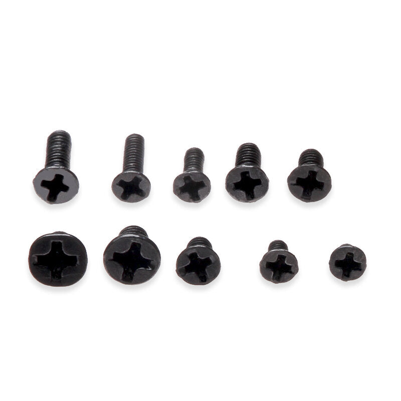 500PCS Mini KM Countersunk Head Cross Phillips Screws M2-M3 Series Black Machine Screw Distribution Installation Tool