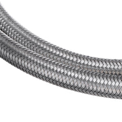 10FT 304.8cm Fuel Hose Oil Gas Line PTFE Stainless Steel Braided