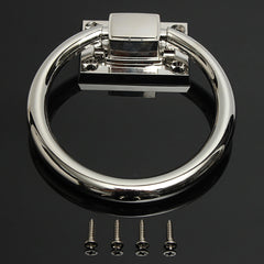 Stainless Steel Knocker Pulls Handle Pull Rings Shiny Silver for Wooden Door Chair