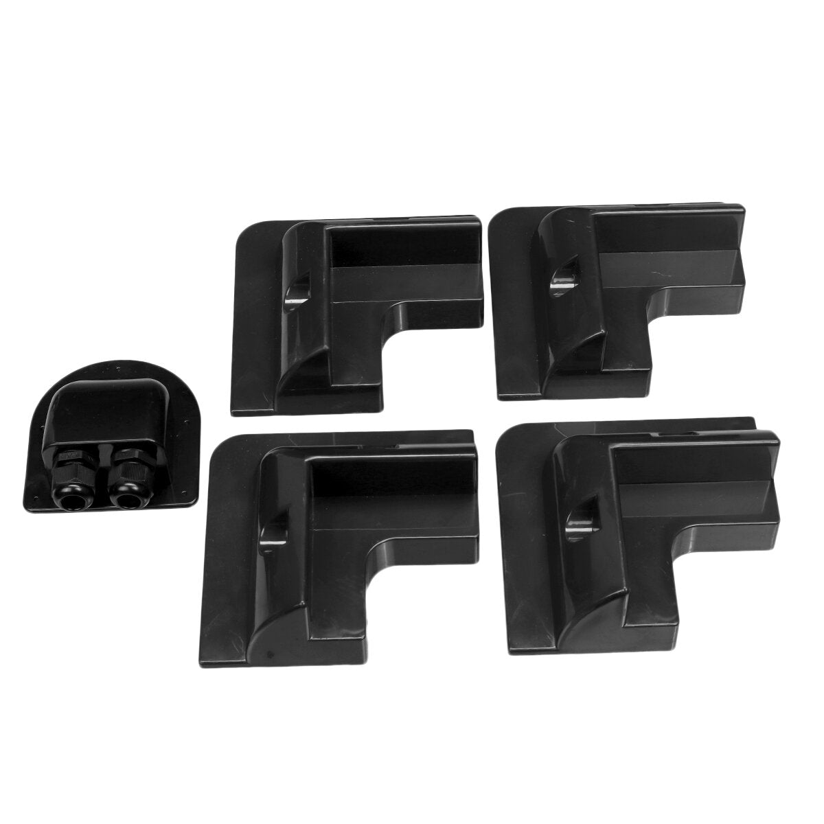 5pcs Solar Panel Corner Bracket Roof ABS Drill-Free Mounting for Caravan RV Yacht