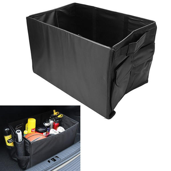 Oxford Cloth Collapsible Car Storage Box Trunk Storage Compartment 49X29X30cm