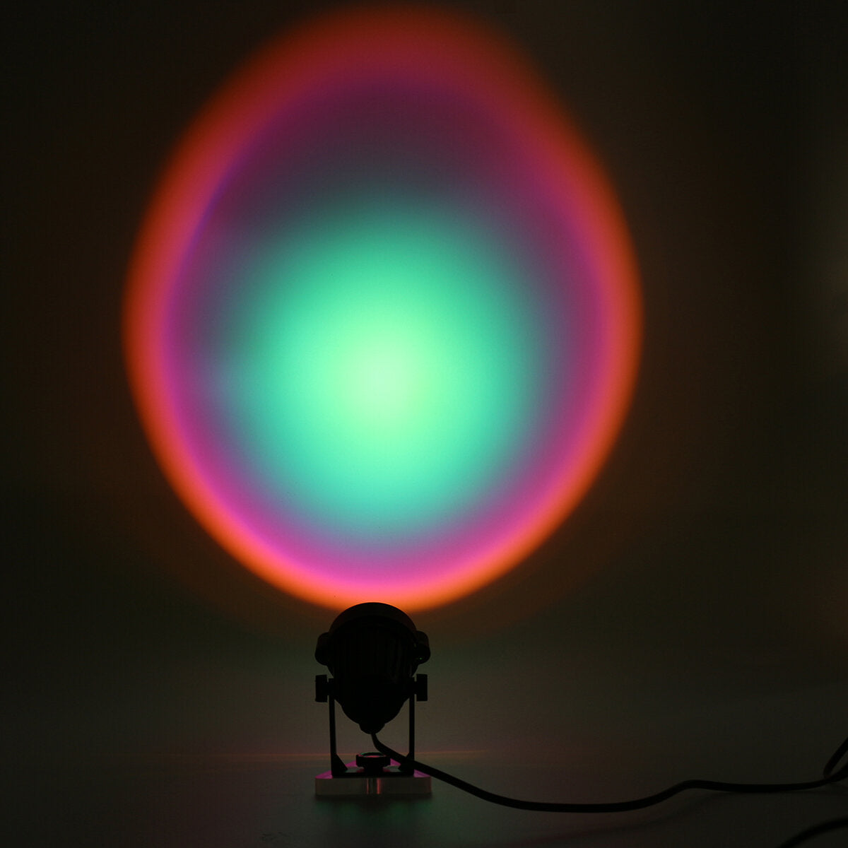 Sun Projection Lamp Anti-glare LED Night Light Romantic Visual Experience Rainbow Projector