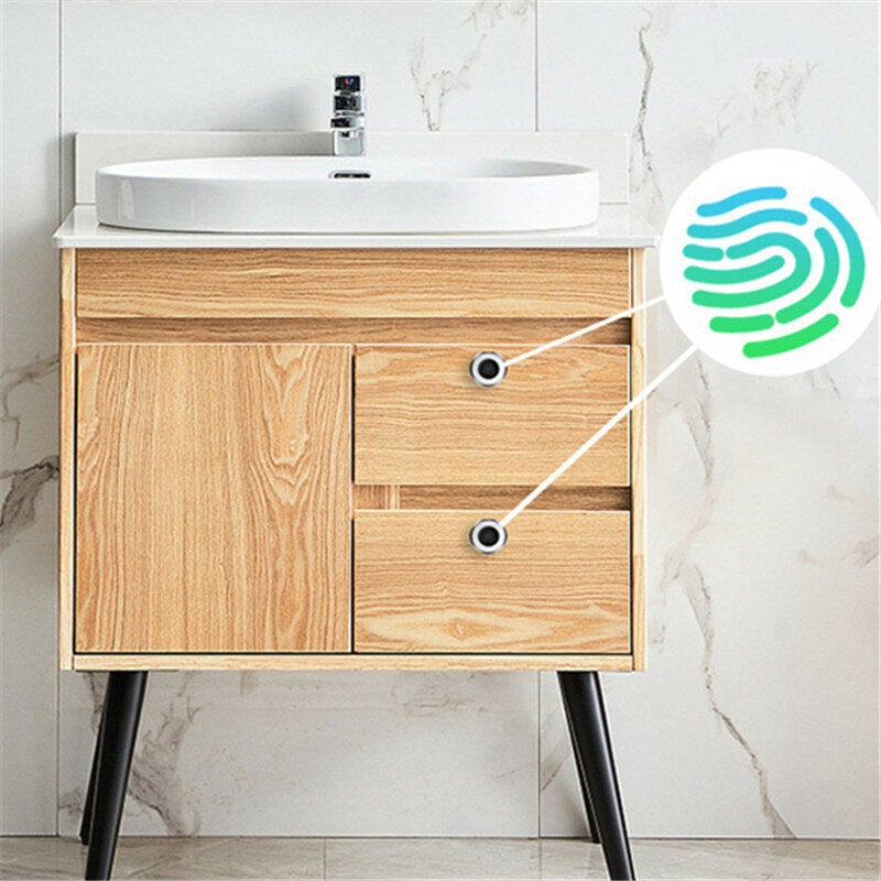 Smart Fingerprint Drawer Lock Furniture File Cabinet Shoe Letter Box Safe