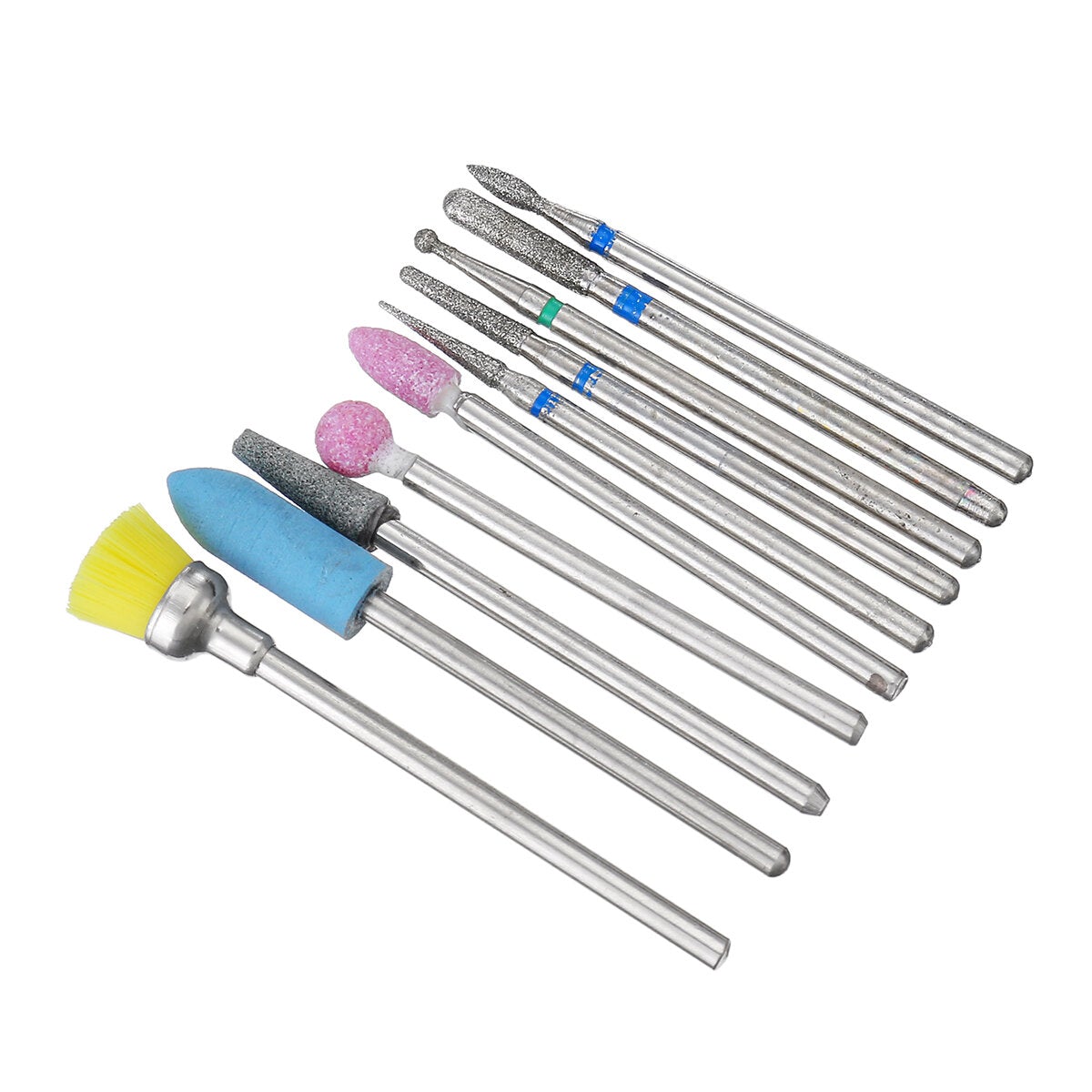 10pcs Grinding Head Polishing Drill Bits Diamond Bit for Electric Machine