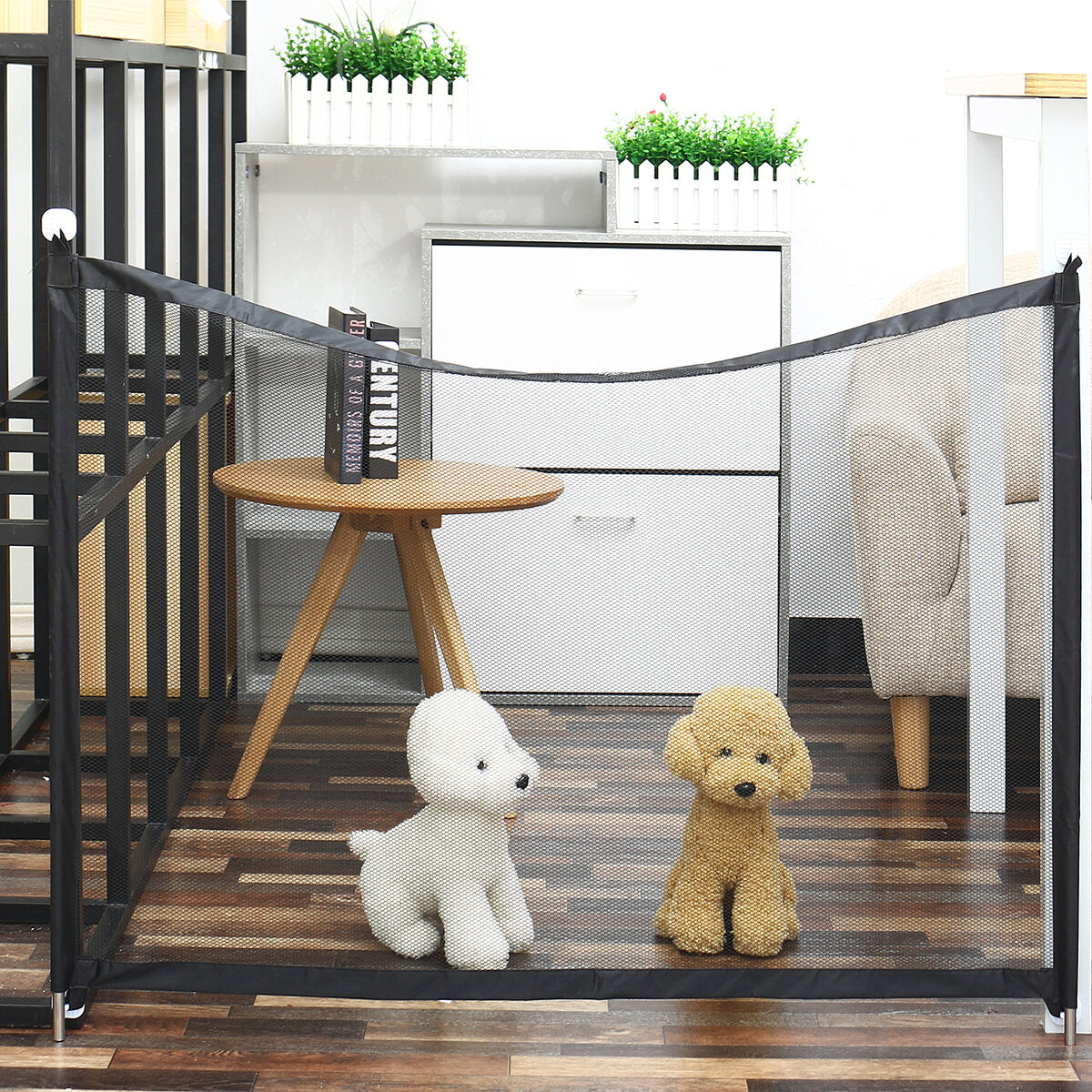 Dog Magic Gate Mesh Safety Separation Guard Folding Fences