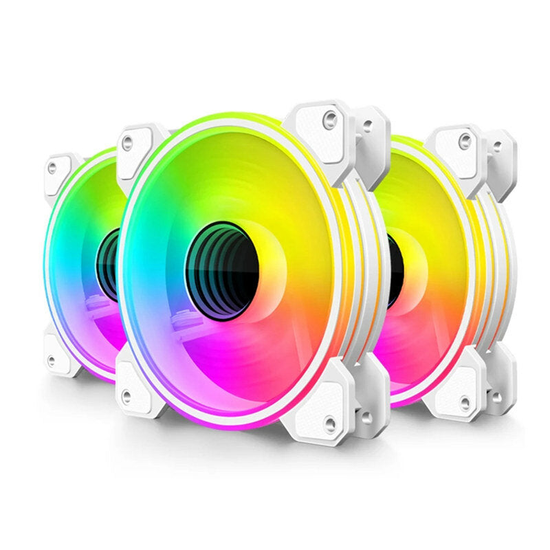 12cm PC Computer Case Fan Cooling Cooler 5V 3Pin/4Pin Adjustable RGB Silent Chassis Cooler Radiator