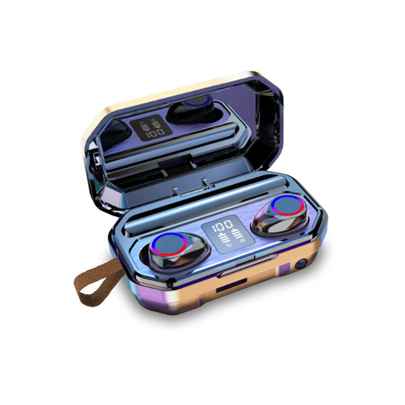 Wireless Bluetooth Headset In-ear Earphone Stereo Earbuds IPX5 Waterproof Headphone Built In Mic With Lanyard