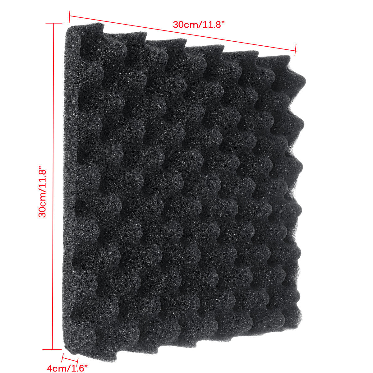 48PCS Sound-Absorbing Cotton Soundproof Foam Panels Noise Dampening Sponge