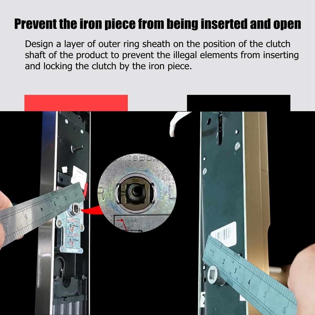 Smart Optical/Semiconductor Door Lock Fingerprint/Card/Password/Key/APP Control Access Security Doorlock