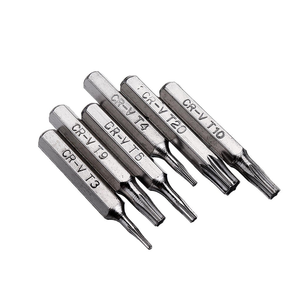10pcs 4mm CR-V Screwdriver Bit Set Slotted Torx Batch Head Bit Mobile Phone Repair Tools Kit