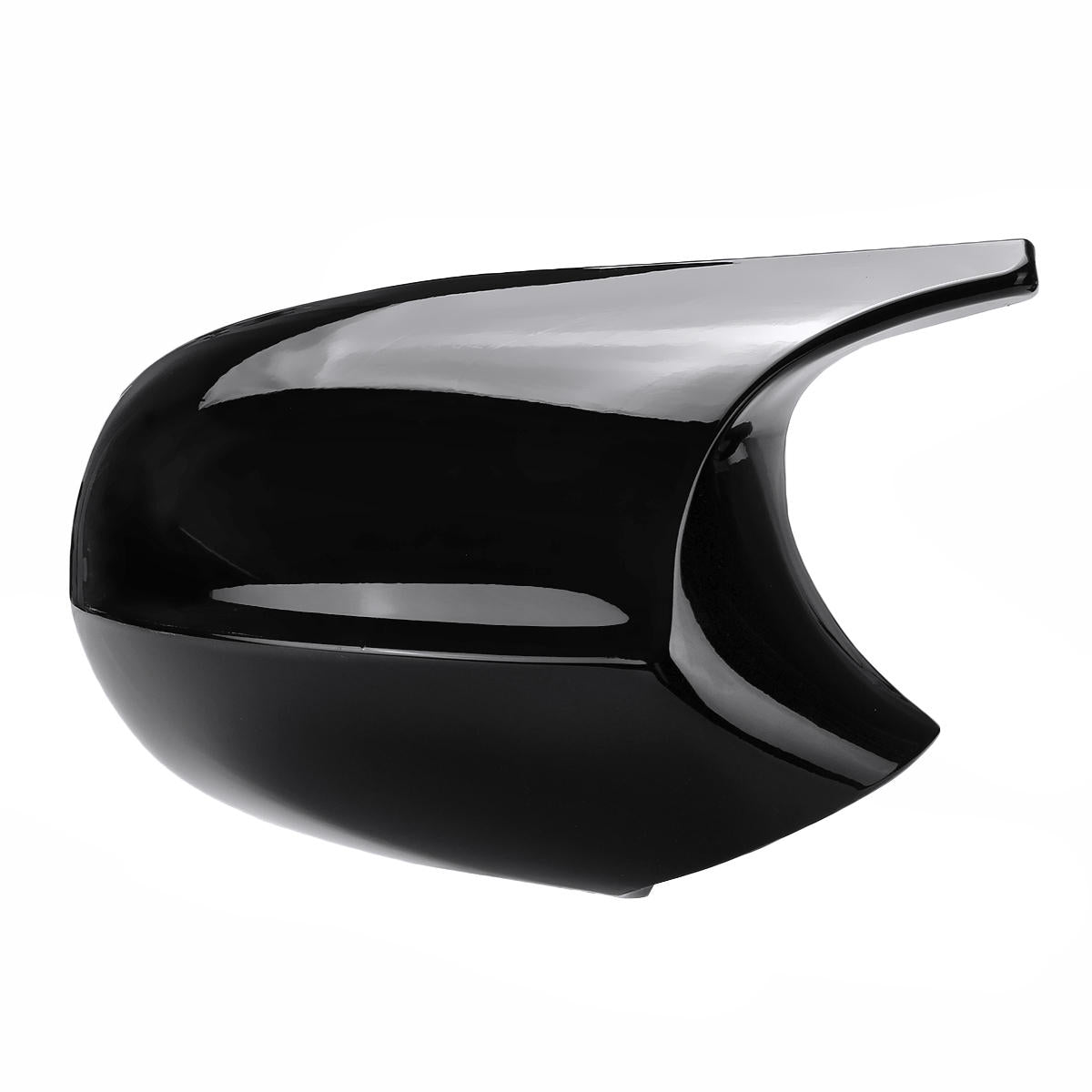 Car Rear View Mirror Cap Cover Replacement Left & Right Glossy Black