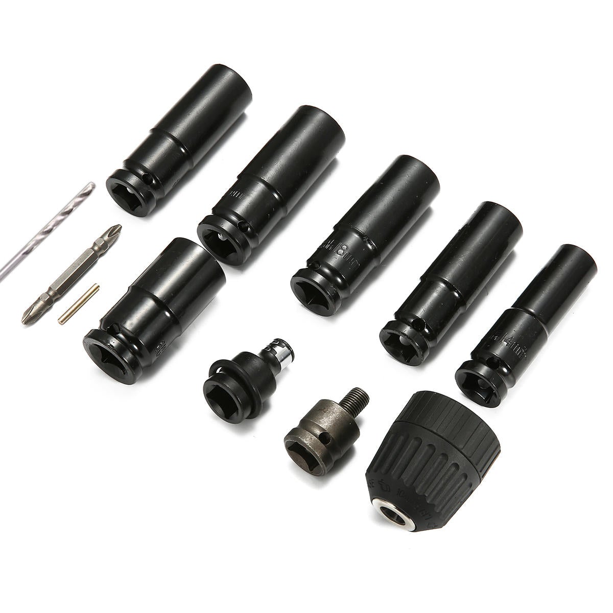 12pcs Socket Adapter Reducer Drill Bits Set Electric Spanner Accessories For Impact Driver