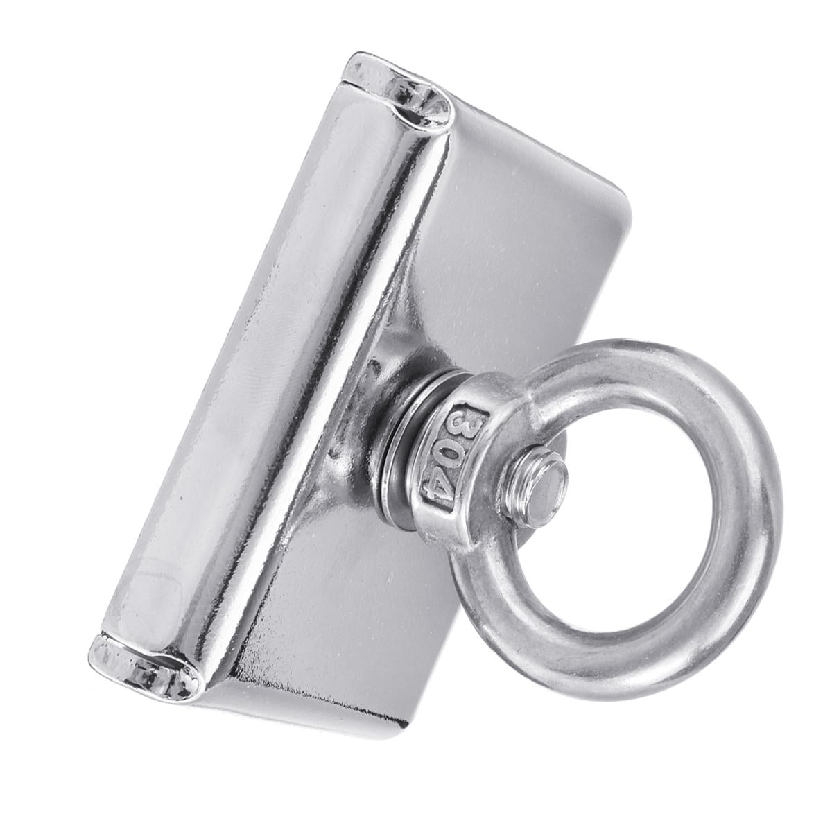 300KG D75 Super Fishing Recovery Block 304 Magnet Eyebolt Ring Metal with 10M Rope