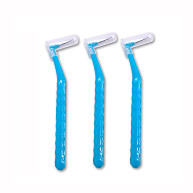 Dental Care Cleaning Brush Japan L-shaped Long Handle Tooth Gap Brush Toothbrush Pack5