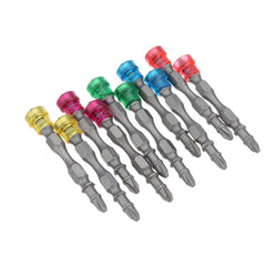 10pcs Double Head 65mm S2 Alloy PH2 Phillips Magnetic Screwdriver Bit Set 1/4 Inch Hex Shank