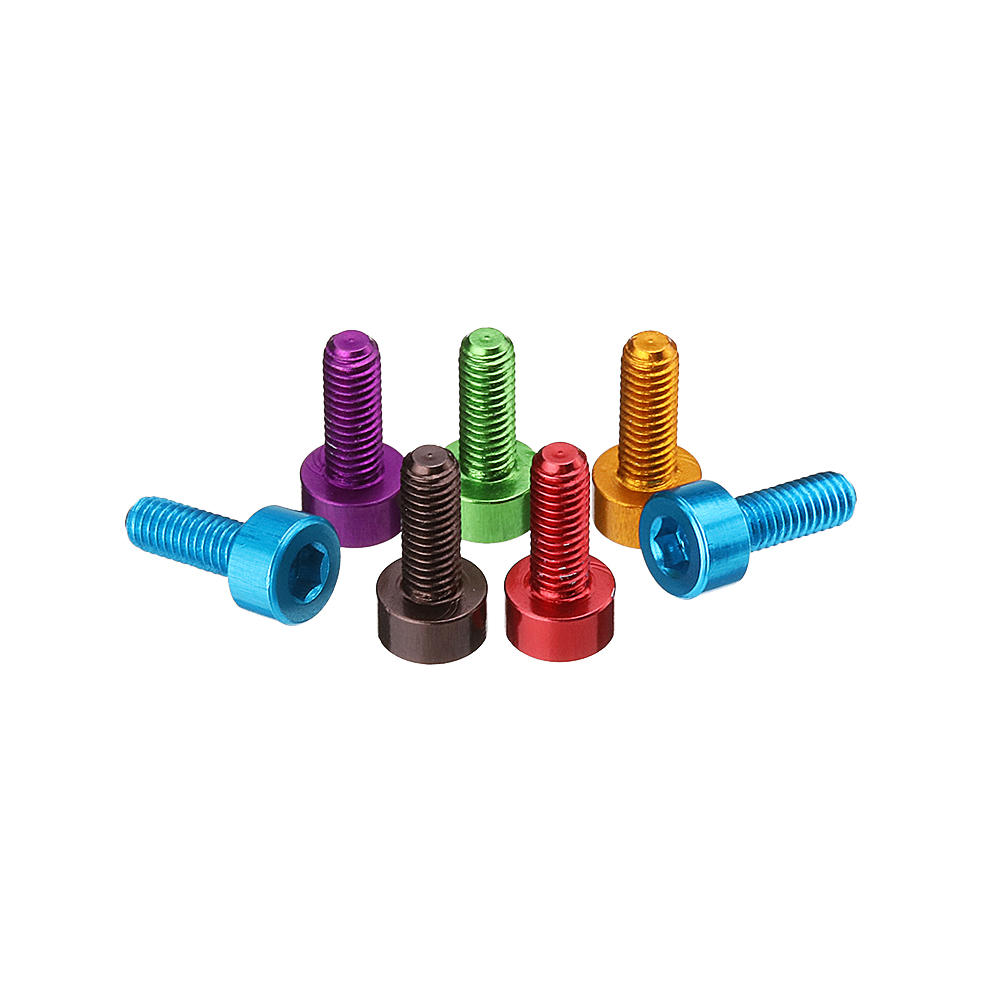 10Pcs M38mm Hex Socket Screw M3 Cap Head Bolt 7075 Aluminum Alloy Multicolor