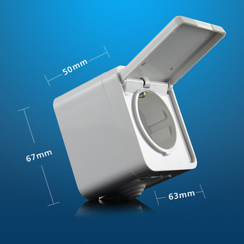 EU Standard Covered Power 16A Socket European Standard Power Outlet Wall Socket