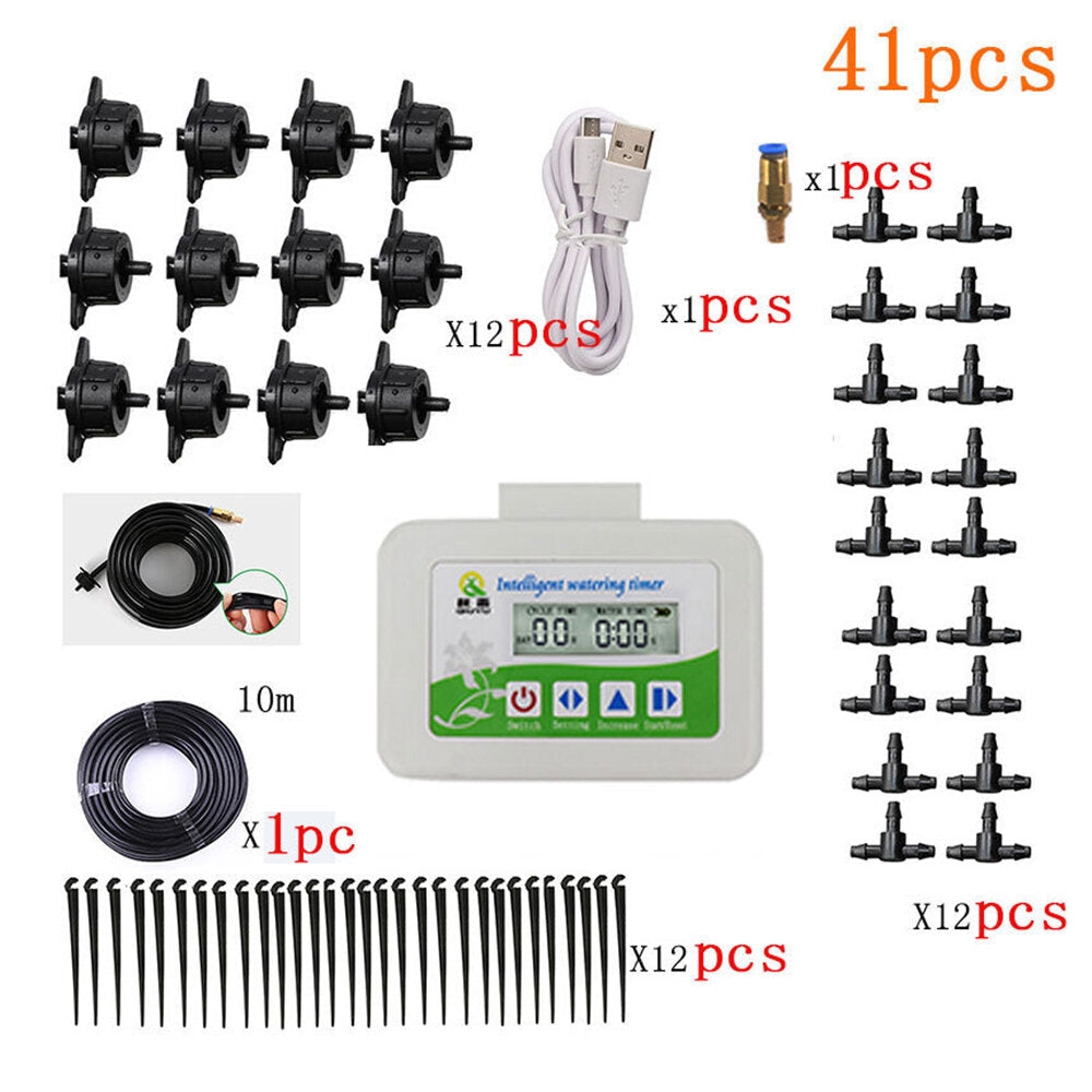 Solar BUS Dual-mode Power Supply Watering Timer Device Gardening Irrigation Smart Watering Device