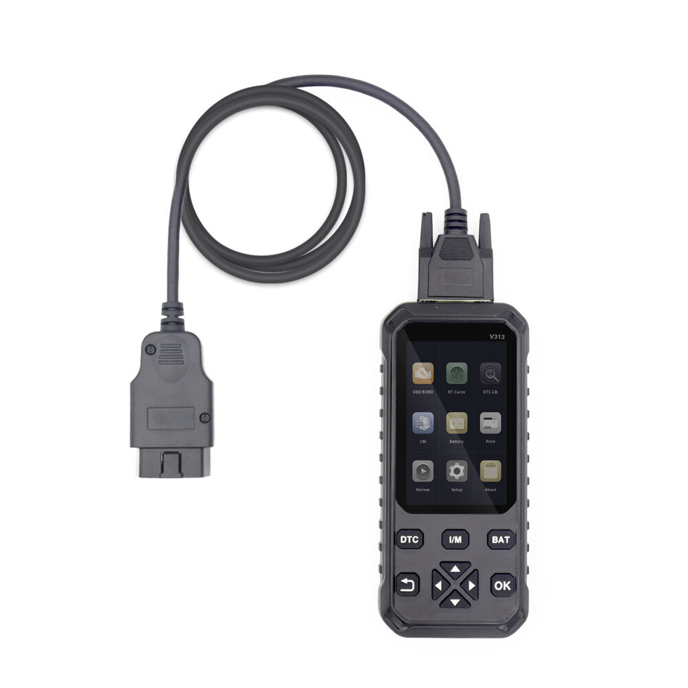ODB2 LCD Display Engine Code Reader Car Diagnostic Tool Free Update Automotive Scanner OBDII Battery Tester