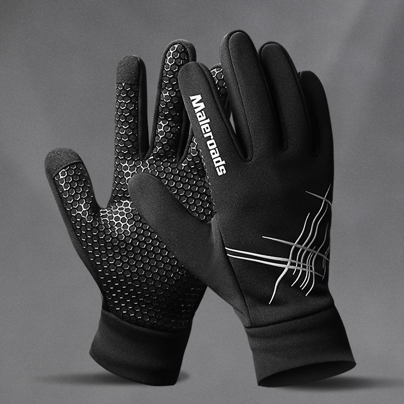 Winter Warm Touch Screen Gloves Velvet Waterproof Non-Slip Skiing Cycling Gloves