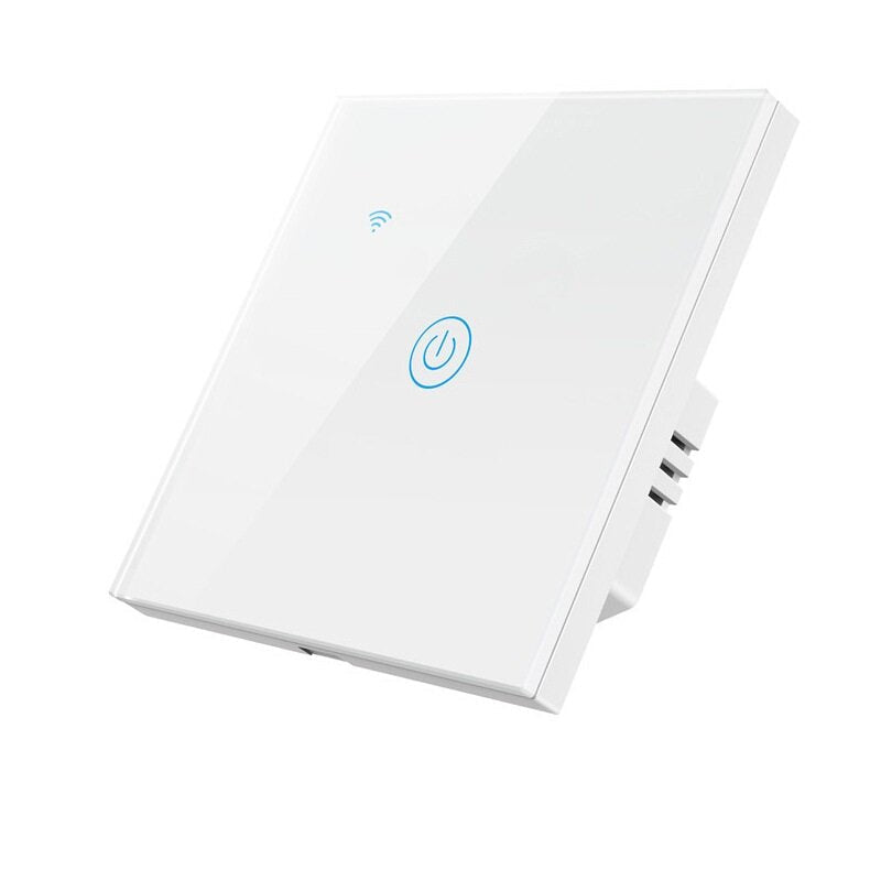 Single Fire Shared Smart Touch Switch Wall Panel Lamp Control Work with Alexa Google Home,220-240V