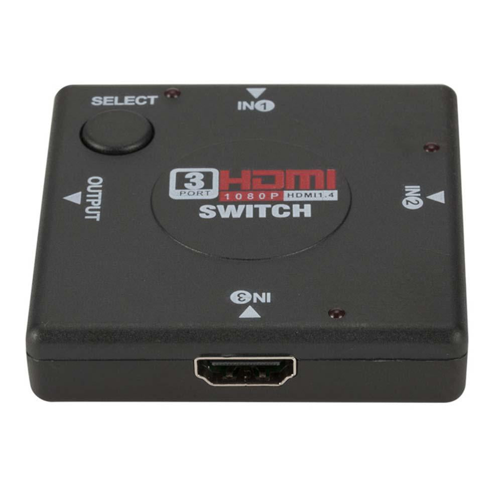 3 Port 1080P High Definition Multimedia Interface Switcher Adapter Splitter for PS3 STB TV DVD DVR PC DV DLP Projector