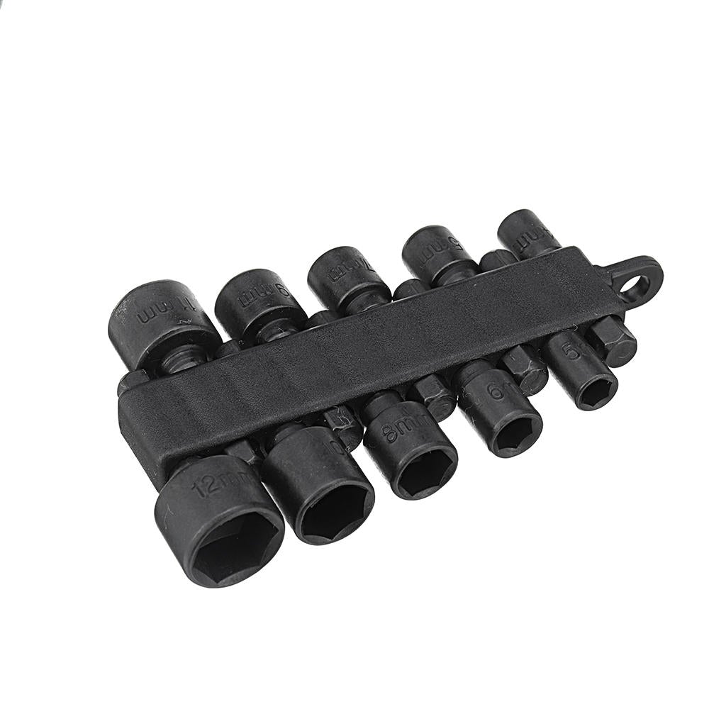 10Pcs 1/4 Inch Hex Shank Power Nut Driver Drill Bit Set Metric Socket Wrench Screw Screwdriver