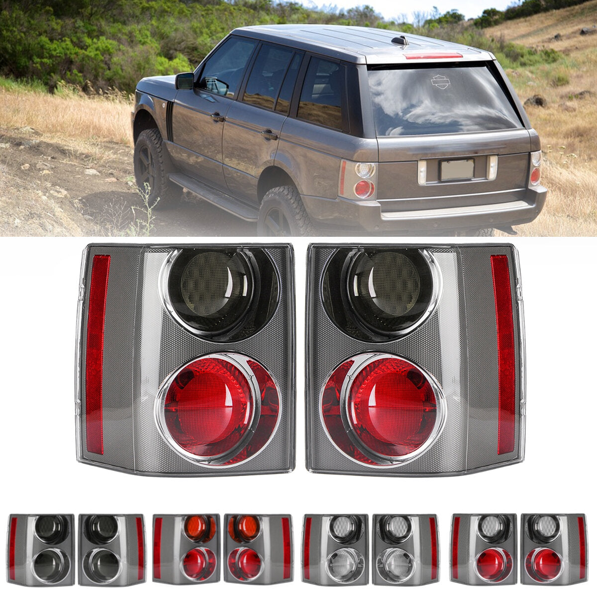 Car Rear Tail Light Assembly Brake Lamp Pair for Range Rover Vogue