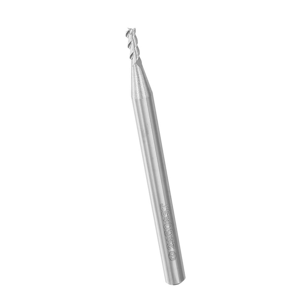 10pcs 2mm HRC58 3 Flutes End Mill Cutter Tungsten Carbide CNC Milling Tool for Aluminum