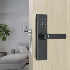 Fingerprint Lock Security Intelligent WiFi Smart Lock Password RFID Unlock Door Lock Work With APP For Electronic Hotels Smart Home