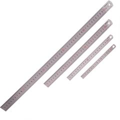 1Pcs 15cm/20cm/30cm/50cm Stainless Steel Straight Ruler Double Scale Student Rulers Painting Drawing Measuring Tool School Office Supplies Stationery