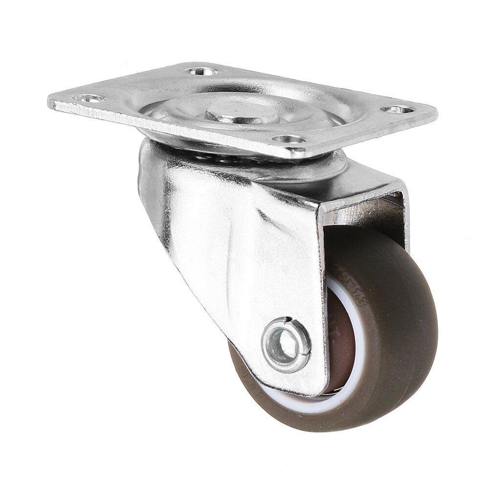 4pcs 1 Inch Mute TPE Universal Wheels Mini Casters for Furniture Bookcase Drawer