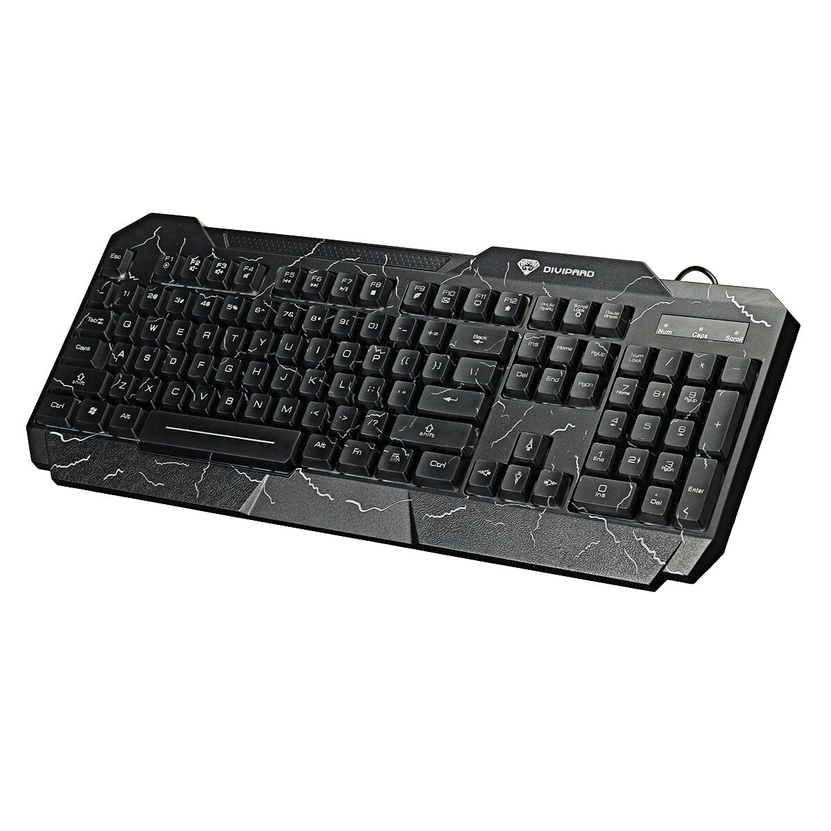 104 Keys Wired Keyboard & Mouse Set 4D RGB Backlight Gaming Keyboard 1600DPI Ergonomic Mouse