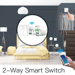 Smart Light Switch 2 Gang +RF Switch APP Remote Control Work with Alexa Google Home