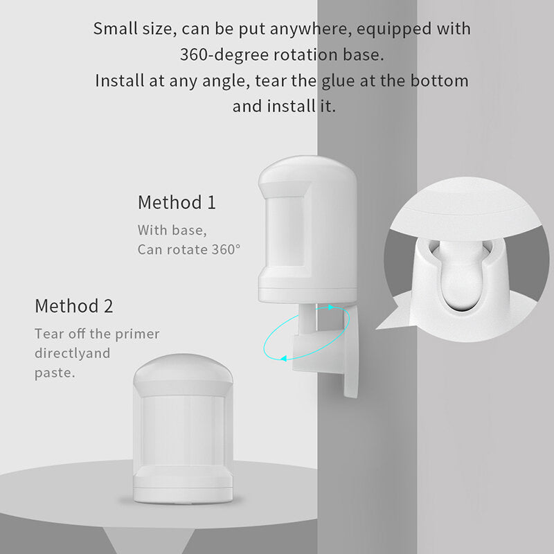 Smart PIR Human Body Sensor Tuya ZgBee 3.0 Wireless Motion Detector Sensor For Security Alarm System Works With Alexa Google Home