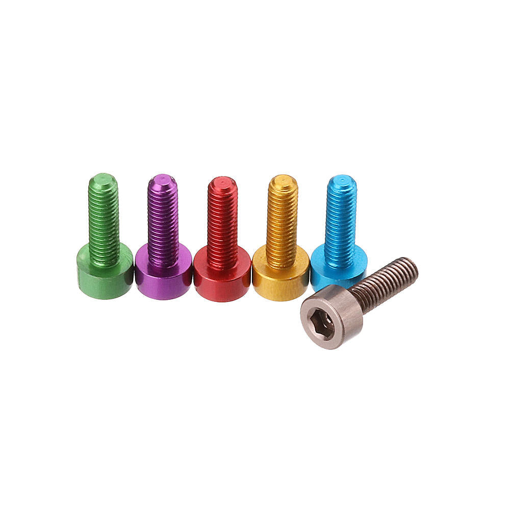 10Pcs M310mm Hex Socket Screw M3 Cap Head Bolt 7075 Aluminum Alloy Multicolor