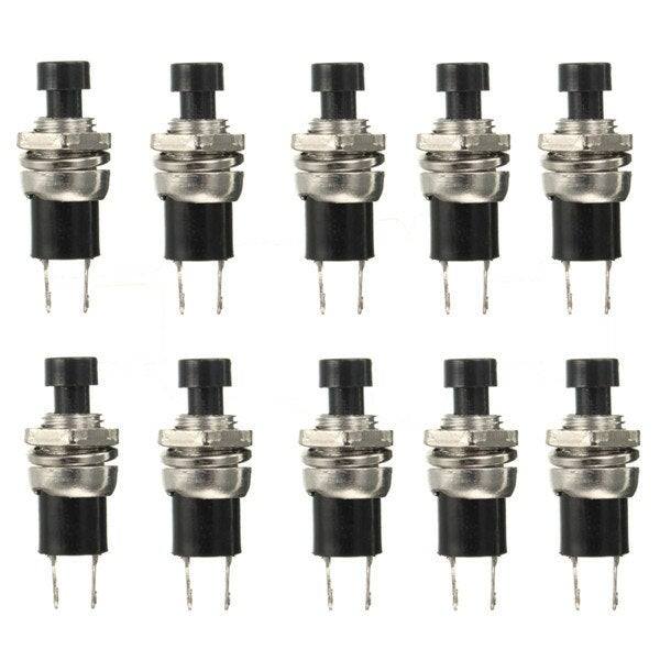 10pcs Momentary Button Switches ON/OFF Push Button Mini Switches 250V 0.5A