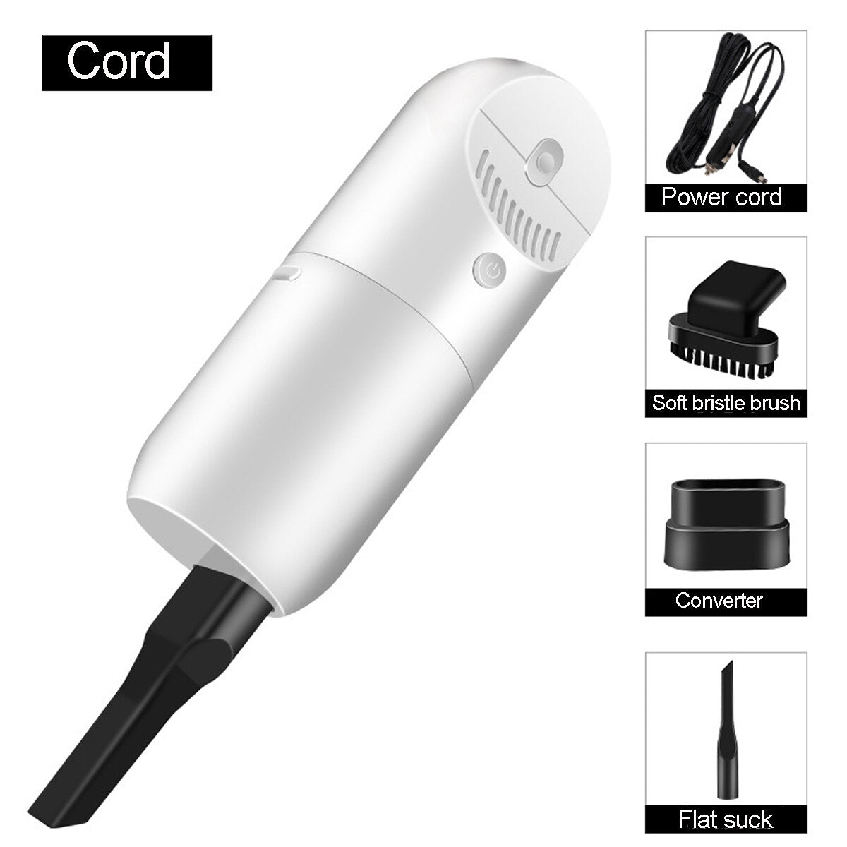 12V 120W Car Vacuum Cleaner Portable Wet Dry Use Ligweight Handheld Duster 4500rpm 3500Pa Powerful Suction