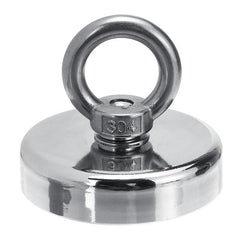 D80mm 400KG Strong Powerful Neodymium Recovery Magnet Salvage Tool Recovery Fishing Kits with 10m Rope