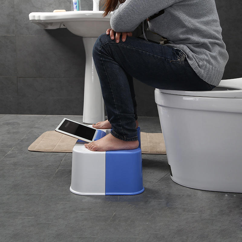 Anti-slip Toilet Toot Stool Crouch Hole Folding Phone Holder Design Bathroom Toilet Accessory