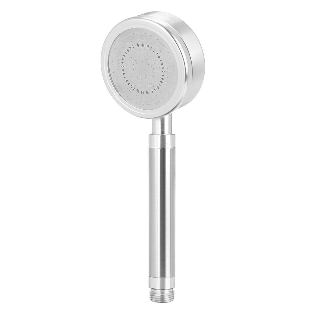 High Pressure Anion Aluminum Shower Head Water Saving Filter Blue/Red/Silver