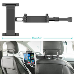 Universal Car Headrest Tablet Mount 360° Rotating Auto Seat Back Phone Holder Car Backseat