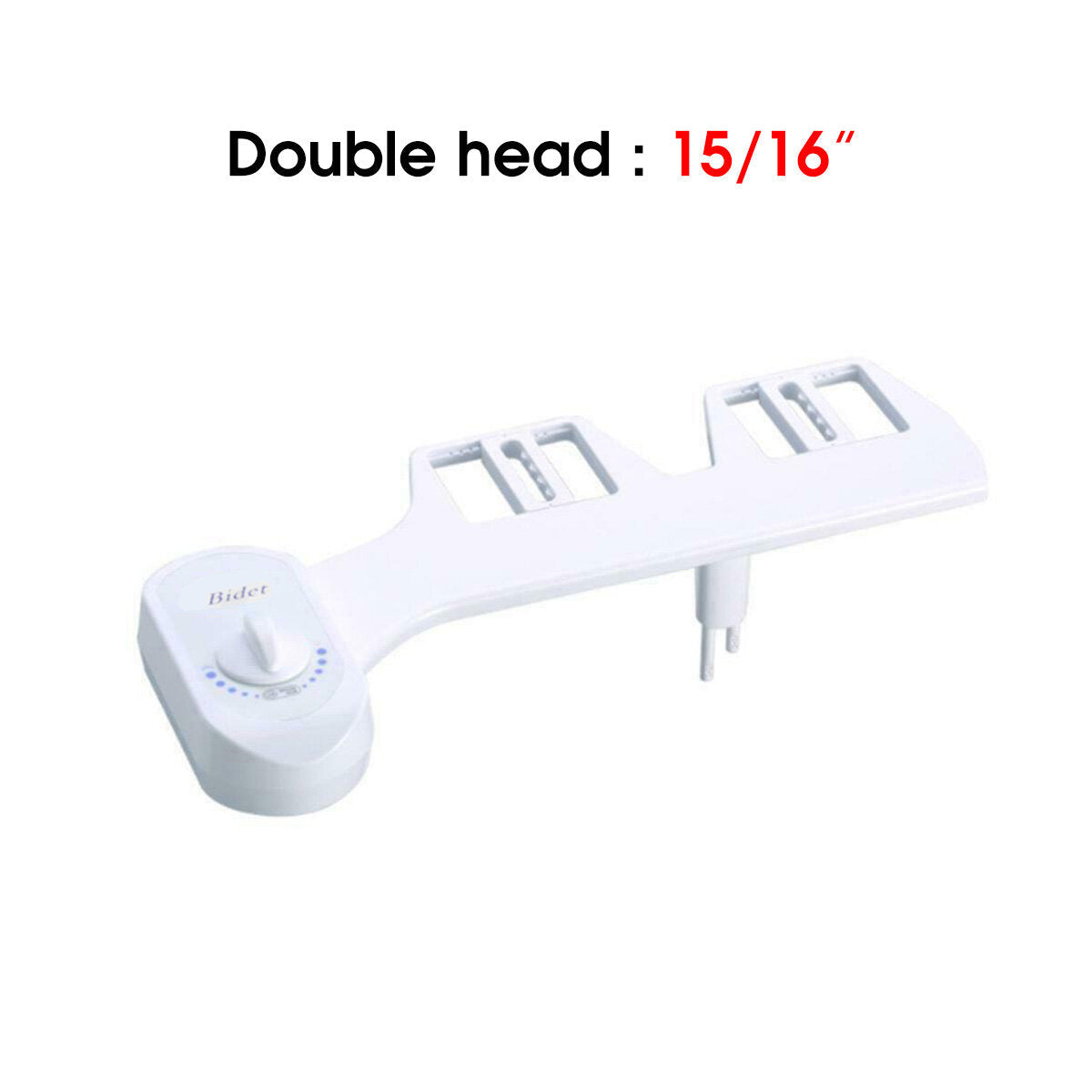 G1/2" 15/16" Toilet Seat Attachment Bathroom Water Spray Non-Electric Mechanical Portable Bidet Single/Double Head