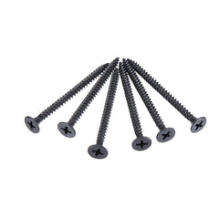 350Pcs M3.5 Cross Black Recessed Flat Head Self Tapping Ash Phosphorus Drywall Metric Threaded Wood Screw Nail Bolt