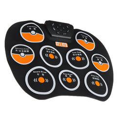 Desktop Drum Portable Silicone Hand Roll Electronic Children Beginner Practice Rhythm with Recording Percussion